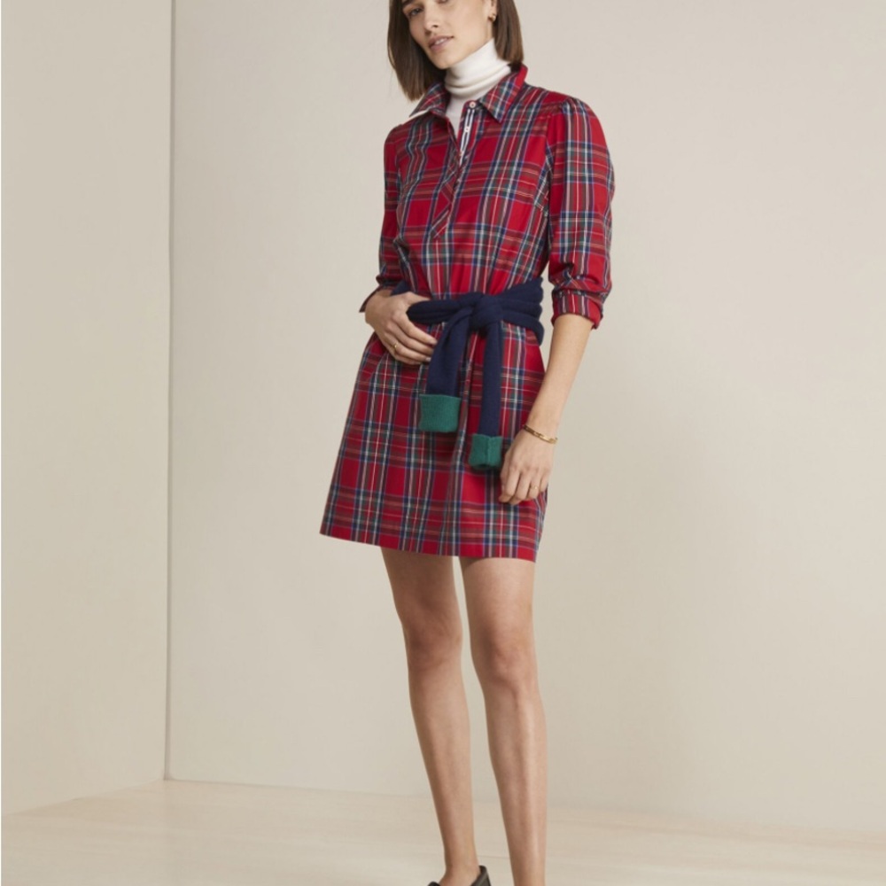 Vineyard Vines Poplin Long Sleeve Dress